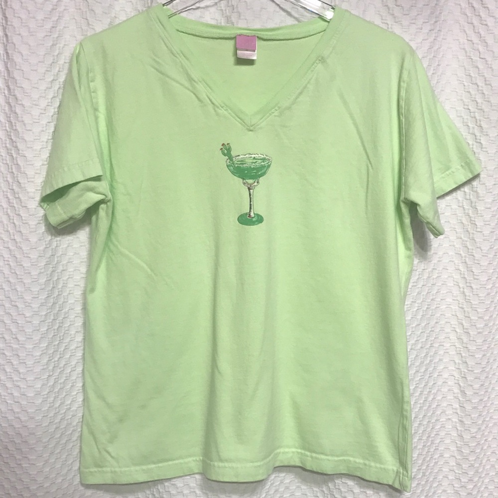 Tee, Light Green w/ Cocktail